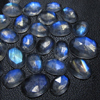 4.5x6.5- 8x10 mm - 27pcs - AAAAA high Quality Rainbow Moonstone Super Sparkle Rose Cut Oval Faceted -Each Pcs Full Flashy Gorgeous Fire